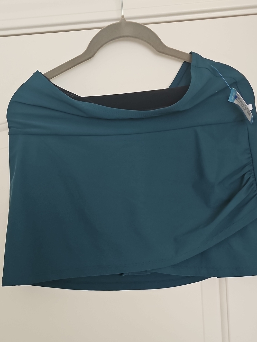 Teal Swim Skirt with Built-In Shorts